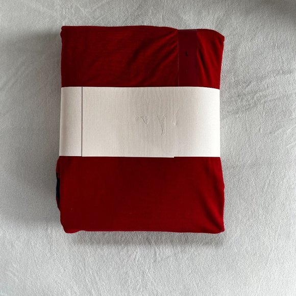 NWT Soma COOL NIGHTS Long Sleeve Pj Set  - Color -BLANKET PLAID NAVY - Size L - Picture 9 of 11